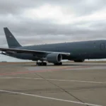 A U.S. Air Force KC-46A Pegasus parked at Travis Air Force Base, California. (Photo: U.S. Air Force / Marharyta Chumakova)